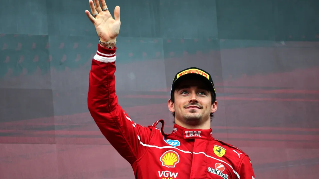Charles Leclerc made it four podiums in six races at Spa