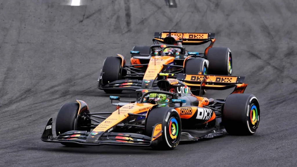 Lando Norris came out on top in the McLaren intra-team battle at the Hungaroring